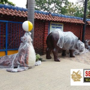 Kelik Semar Mesem Patung Singa Laut Waterboom Jasa Pembuatan Patung Fiber