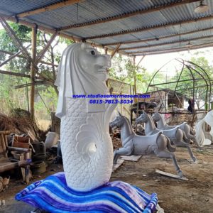 Patung Merlion Di Kalimantan Patung Singa Atau Merlion Pengrajin Patung Fiber Bogor