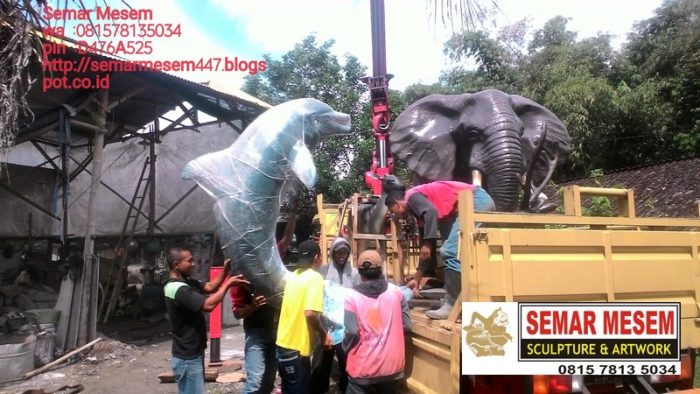 Kelik Studio Semar Mesem Patung Gajah Patung Fiber Bandung